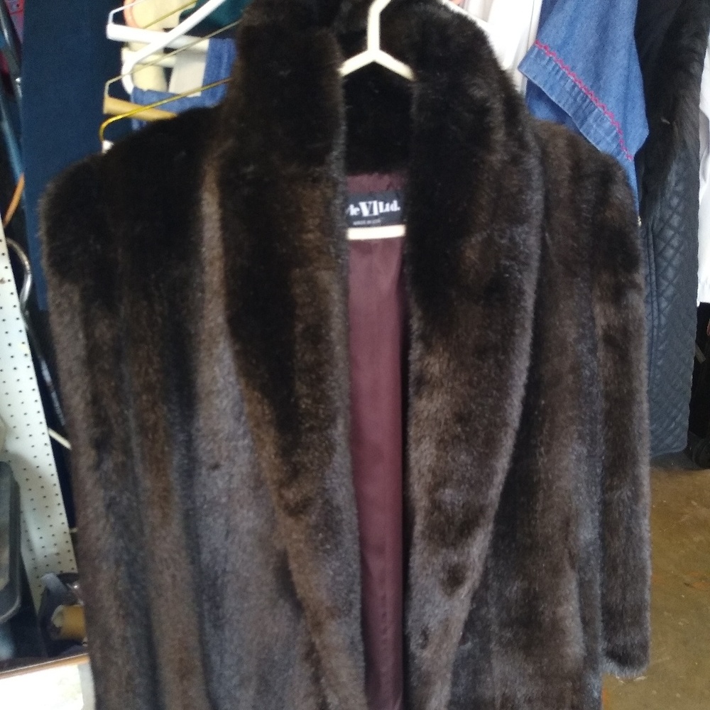 Vintage Faux Mink Coat